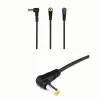 Cord d'alimentation CC 0,5 m Tapiteur jaune Fork L Type A adaptateur à 90 degrés Elbow Angle droit DC5.5 * 2,1 mm Câble masculin Corable DC Connecteur D3