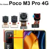 الكاميرا الأمامية الرئيسية الخلفية ل Xiaomi Pocophone Poco M3 M3 Pro 4G 5G Selfie Selfie Samll مواجهة كاميرا كاميرا مرنة