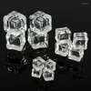 Decorative Flowers 20pcs Artificial Ice Cubes Acrylic Fake Grains For Wedding Bar Party Beer Decorations Accessories Drinks Pography Props