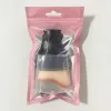 S Shape Cream Blush Bush Brush Fundação Fundação Poço Pó solto Multifuncional escovas de maquiagem Kabuki com tampa Protect