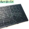 Keyboards 848311B71 Backlit Spanish Keyboard For HP ZBOOK 15 G3 17 G3 Spain Notebook keyboard with Backlight Original New with frame