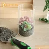 Vasen Glaszylinder Vase Hurricane Kerzenhalter klare 3 verschiedene Größen hoch für Hochzeitsmittelstücke Blume 230915 Drop Lieferung DHMO6