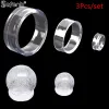 3pcs Acrylique Clear Affiche Stand Sphère Holder Crystal Ball Quartz GEMS GEMS BASE PIEDEDED PIEDED Decor