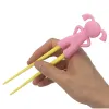 1 paire baguettes pour sushis bébé enfants sticks de nourriture facile à utiliser amusant d'apprentissage des plats d'assistance