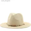 Breda grälhattar hink hattar 56-58-60 cm stor storlek halm western cowboy hatt för män sommar curling brim strand sol hattar panama cowgirl hattar sombreros de vaquero y240409