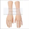 Mannequim da mão feminina de verdade, adereços de manicure de unhas de osso, modelo de joias, Halloween, dedo homem, D117, 32cm, 1 par