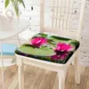 Poduszka lotos kwiat drukowania krzesła foteka S Oddychana do nauki biura Krzesła podkładka dekoracyjna jadła sypialnia wystrój domu