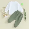 Baby Boy St Patrick s Day Clothes Mama s Lucky Charm Long Sleeve Clover Sweatshirt and Pants Set Toddler Outfit