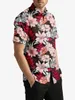 Men's Casual Shirts Shirt Trend Mens Outdoor Shirt Beach Summer Leisure Tropical Flower Mens Shirt Beach Shirt Paisley Hawaiian Print Palm Cuba Re 240409