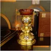 Candle Holders Orthodox Holy Grail Box Rosary Gold-Plated Liturgical Supplies Communion Cup Mass Drop Delivery Home Garden Dhczd