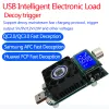 LCD Displayindikator Batterikapacitet Spänningsmonitor CC USB Typ C QC2.0/3.0 AFC FCP Batteritestser Utlopp Elektronisk belastning