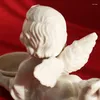 Candle Holders High Temperature Ceramic Retro Little Angel Candleholder/Angel Shape Household Ornament