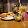 Japanse Genki Positieve Energy Geel Crossbody Bag Penguin Plush Toy Doll Keychain Grab Doll Machine Pendant