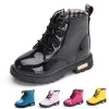 Stövlar Spring Children Martin Boots For Girls and Boys 110y Kids Fashion Shoes Waterproof Flats Leather Outwear YJ601