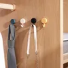 Hooks 10pcs lindo pegatina creativa gancho plástico Punch de plástico Free Walling Key Hanger para la cocina Accesorios para el baño de la cocina