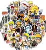 50 pcs Pack Mixed Naruto Car Sticker For Laptop Skateboard Pad Bicycle Motorcycle PS4 Phone Luggage Decal Pvc guitar refrigerator 5410543