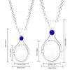 Colliers pendents Série télévisée classique Ajouter un collier d'eau à la mode zircon en cuivre plaqué en argent h2o bijoux sirène fansq