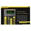 정통 Nitecore New I4 충전기 Digicharger LCD 디스플레이 배터리 IMR 18650 20700 21700 Universal Li- 이온 배터리 충전기 정품에 대한 지능형 4 슬롯 충전