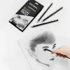 Ensemble de crayons d'esquisse de dessin professionnel, 12 pièces crayons d'art crayons graphite crayons d'ombrage pour les débutants artistes professionnels