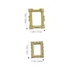 Frames 20 Pcs Po Frame Ornaments Wall Set Mini Vintage DIY Picture Toy Room Resin Retro