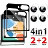 For Samsung Galaxy Z Flip 5 Full Coverage Outer Screen Protector Tempered Glass Camera Lens Film Anti-scratch Protective Film