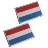 Patchs de broderie de drapeau luxembourge 3D Patchs militaires Tactical Emblem Appliques Badges brodés Patches pour vêtements