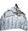 4ピースシルクの寝具セットキングクイーンサイズの豪華なキルトカバー枕カバーブランドベッド掛け布団セット高品質のFAS1124926