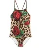 New Baby Girl Swimwear Children Swimsuit Toddler Girls Clothes Kids Swimsuit Leopard Floral One Piece Swimwear 80140cm Beachwear1965740