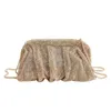 2023 Ny bankettväska Kvinnor Fashion Crossbody Bag Celebrity Party Handhållen Bag Clip Bag Diamond Mesh Bag 240409