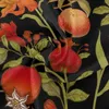 Table Cloth Birds Flowers And Fruit Round Tablecloth Polyester Lace Sided Washable Cover For Dining Holiday Christmas Party Picnic