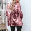 Casual Sequin Top Long Sleeved Pending Lapel elegant och fashionabla liten kostymjacka