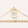 Hiszpański PD kolorowy diamentowy list Naszyjnik Nisza Lekka luksusowy nowy łańcuch swetra wszechstronny łańcuch obojczyka damskiego