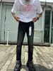 Purple Jeans Men Jeans Designer Jeans Jeans Mens Shinny Jeans Luxury Designer Джинсовые брюки Пеших