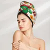 Asciugamano per microfibra ragazze asciugatura da bagno per capelli assorbenti diama de muertos cactus magico cappotto per doccia turbante wravo