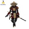 Moc Mecha Figur Robot Bloks Zestaw Japan Samurai Ronin Nobushi Warriors Vagrants Brickhead Model Model DIY dla dzieci