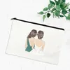 Borse da stoccaggio Amici Makeup Bag Women Women Cosmetic Travel Getries Organizzatore femmina Make Up Case Borse Wedding Highmaid Regalo