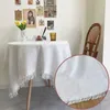 Tala de mesa Modern estilo moderno capa à prova de poeira Branca de crochê para o casamento EL Home Decoration