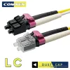 COMNEN 50/100pcs LC Fibra óptica Tampa de poeira Conector Campa protetora de protetora PC Para cabo óptico Cabo de fibra óptica