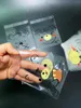 Gift Wrap 100pcs Cute Bear Doodle Transparent Opp Bag Head Design Party Gifts Small Candy Decorative Bags For Pack