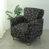Pokrywa krzesełka pojedyncza sofa fotela Składka Kwiatowa Kwiatowa okładka HighbackRest Protect Home Geometryczne klub