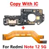 Testé à 100% pour Xiaomi Redmi Note 12 Pro Plus 5G / Redmi Note 12 4G PORT DE CARCHE USB PORT PORT FLEX CABLE + MONDE FLEX