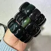 Strand Stone Bracelet Natural Colorful Obsidian 15x24mm Bracelets For Women Men Simple Energy Academic Magnetic Field Jewelry