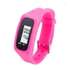 Montre-bracelets Digital LCD podomètre Run pass de marche Distance de marche COMPRENDRE BRACELET BAND POUR HOMME