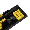 Accessoires OEM 104 Keycap |Double Shot Shine à travers PBT |Keyset mixte jaune noir |Pour le clavier mécanique MX |61 87 104