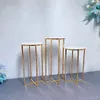 Party Supplies Wedding Flower Stand Road Guide High And Low Window Display Metal Small Bar Dessert Table Home Decoration