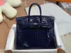 Handbag Crocodile Leather 7A Qualité 25cm BrandPo5Dulux pour femmes