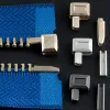 10セット金属修理ジッパーストッパーオープンエンドジッパー縫製ストッパーアクセサリーZipper M5T9 DIY