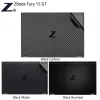 Cas KH Special Carbon Fiber Vinyl ordinateur portable autocollant Sticker Decals Protector Guard Cover pour HP ZBOOK FURY 15 G7 15 "