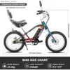 Cyklar Ectric Bike Motorcyc Ebike med 250W Borsts Motor Fat Tire Cruiser E-cykel för vuxna Chopper Sty Ectric Bycc L48