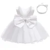 Baby Christmas Costume Christening Princess Dress For Girls Wedding Kids Infant 1st Birthday Party born Clothes 240407